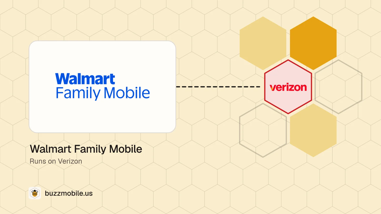 The Walmart Family Mobile logo. Runs on Verizon.