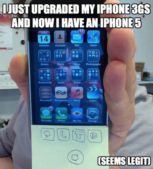 funny iphone upgrade